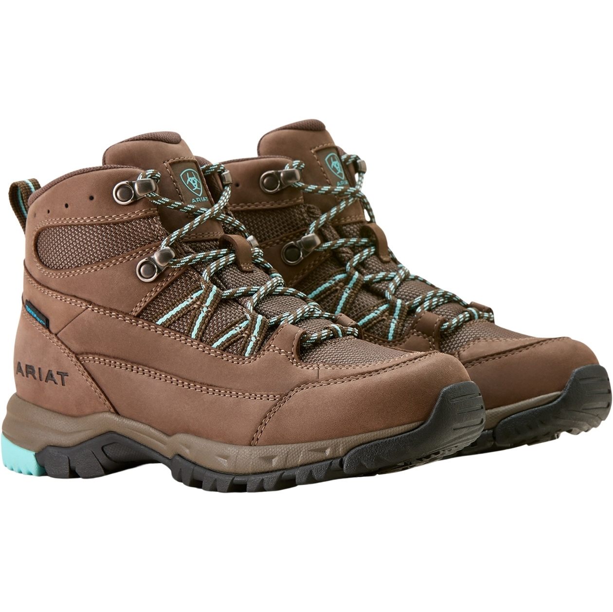 Ariat Womens Skyline Summit Waterproof Boots 10053684 - Bitter Brown / Aqua